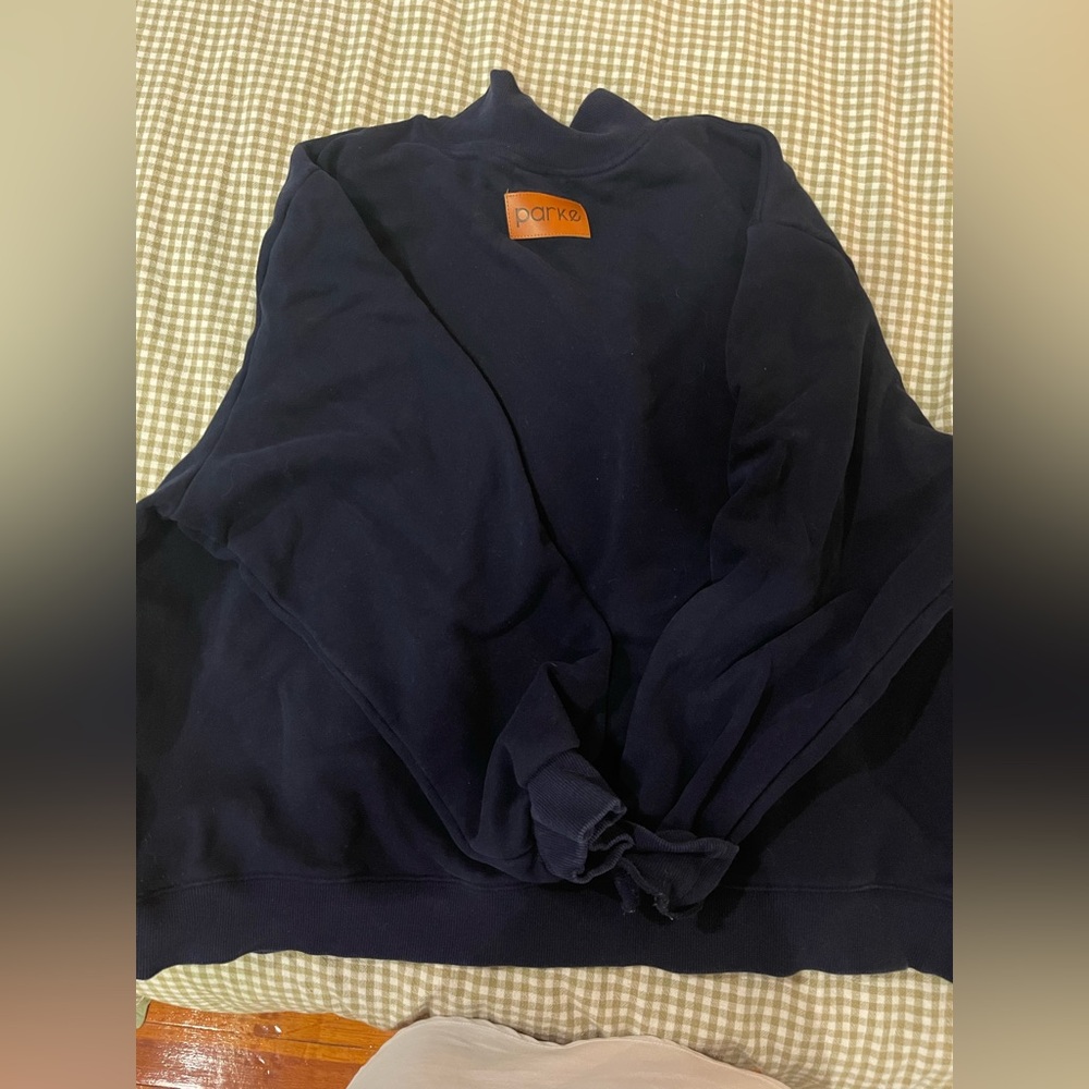 Parker Women's Navy Turtleneck Sweater